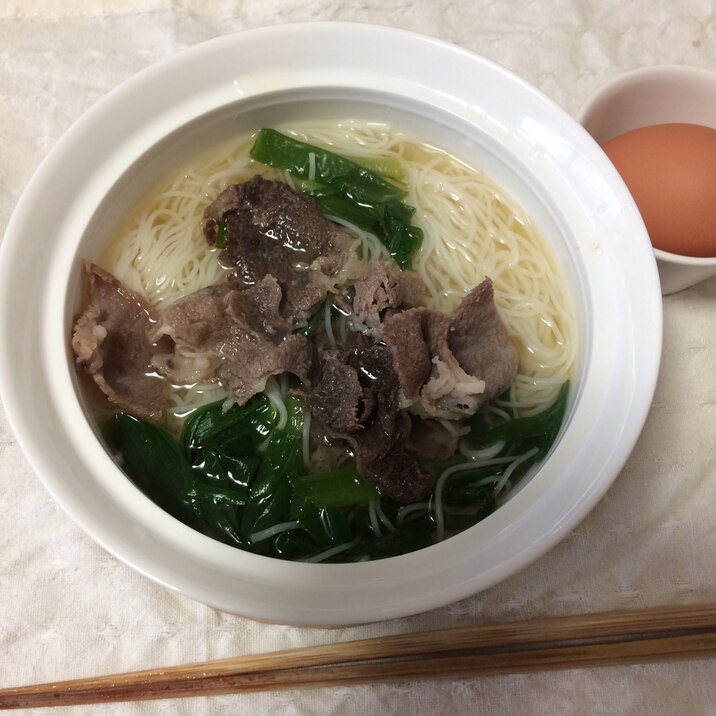 うちの麺　肉にゅうめん